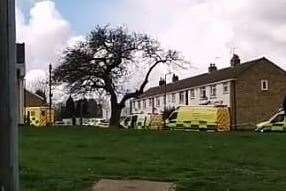 Emergency services in Cambridge Crescent, Maidstone