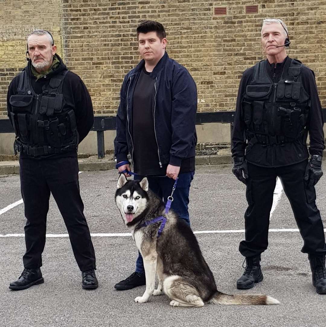 THe cast from left to right: Mark Moraghan, Stuart Antony and David Easter