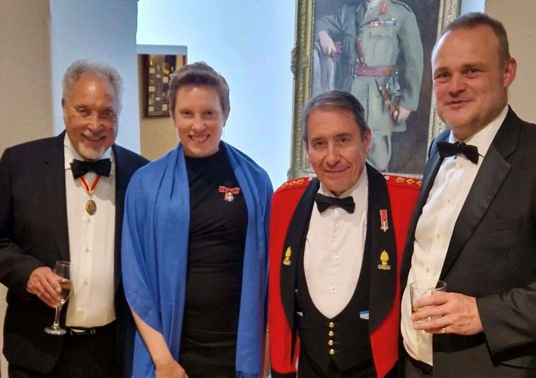 Left to right: Tom Jones, Tracey Crouch, Jools Holland and Al Murray. Picture: Instagram