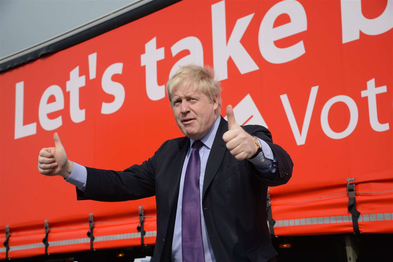 Boris Johnson campaigning in Dartford during the EU referendum in 2016. Pic: Gary Browne