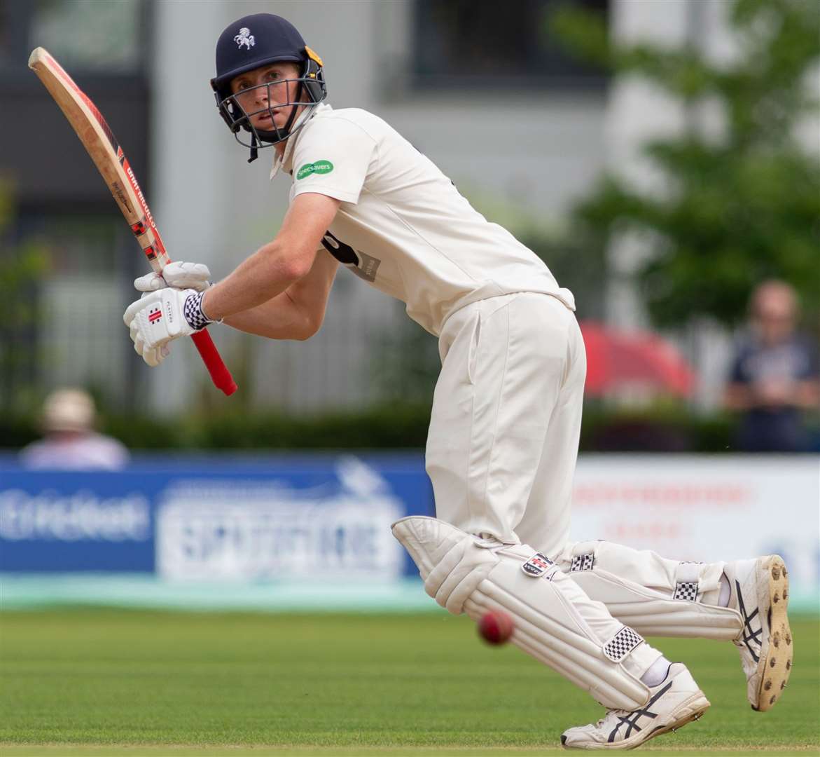 Kent's Zak Crawley made his England debut at the age of 21 against New Zealand. Picture: Ady Kerry