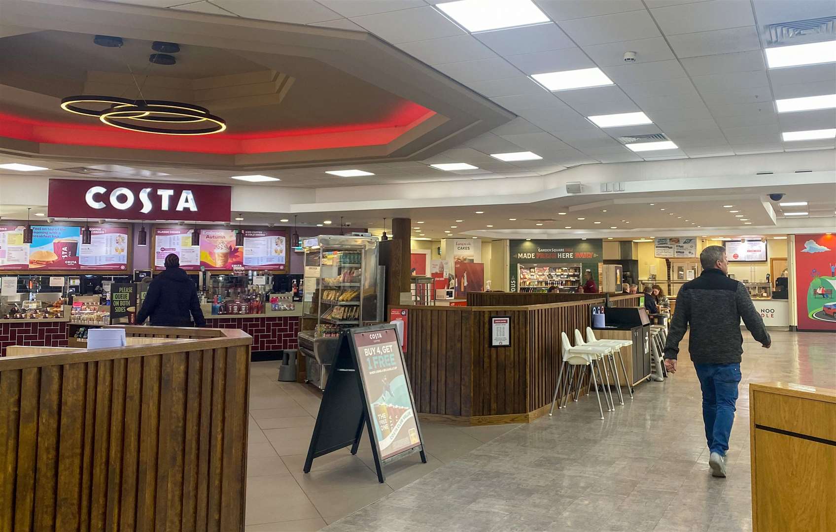 Inside the M20 services where there is a Costa and McDonald’s. Picture: Sam Lawrie