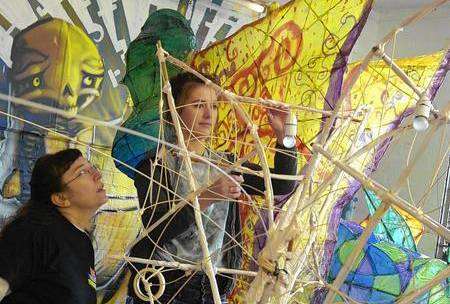 Among those involved in the festival are pupils from Brockhill performing arts college who are working on artwork for the parade