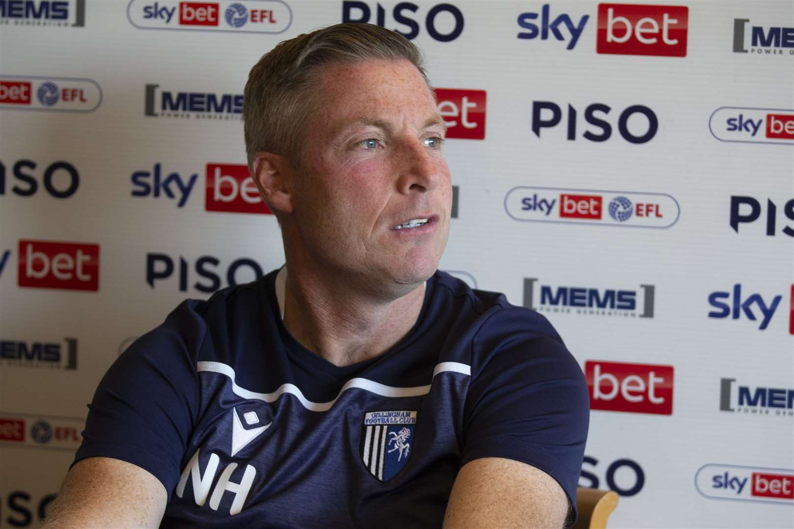 Gillingham manager Neil Harris after the match with Mansfield Town. Picture: KPI
