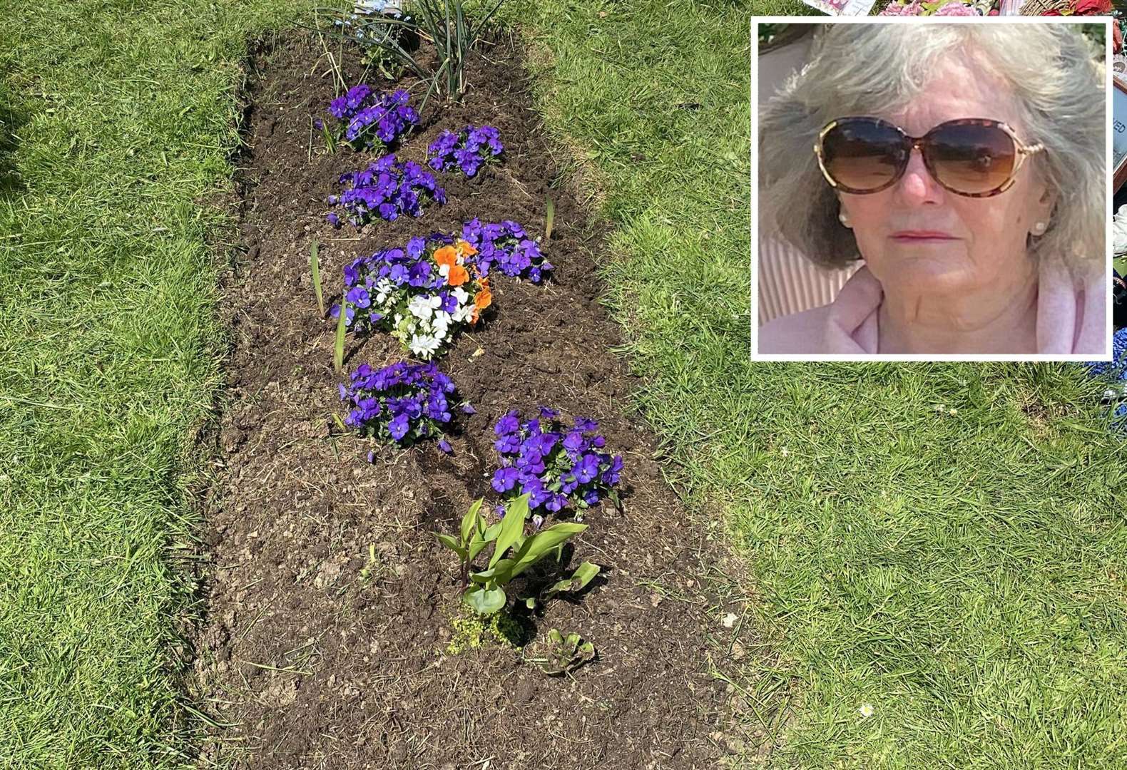 Dorothy Ransom and her mother’s grave