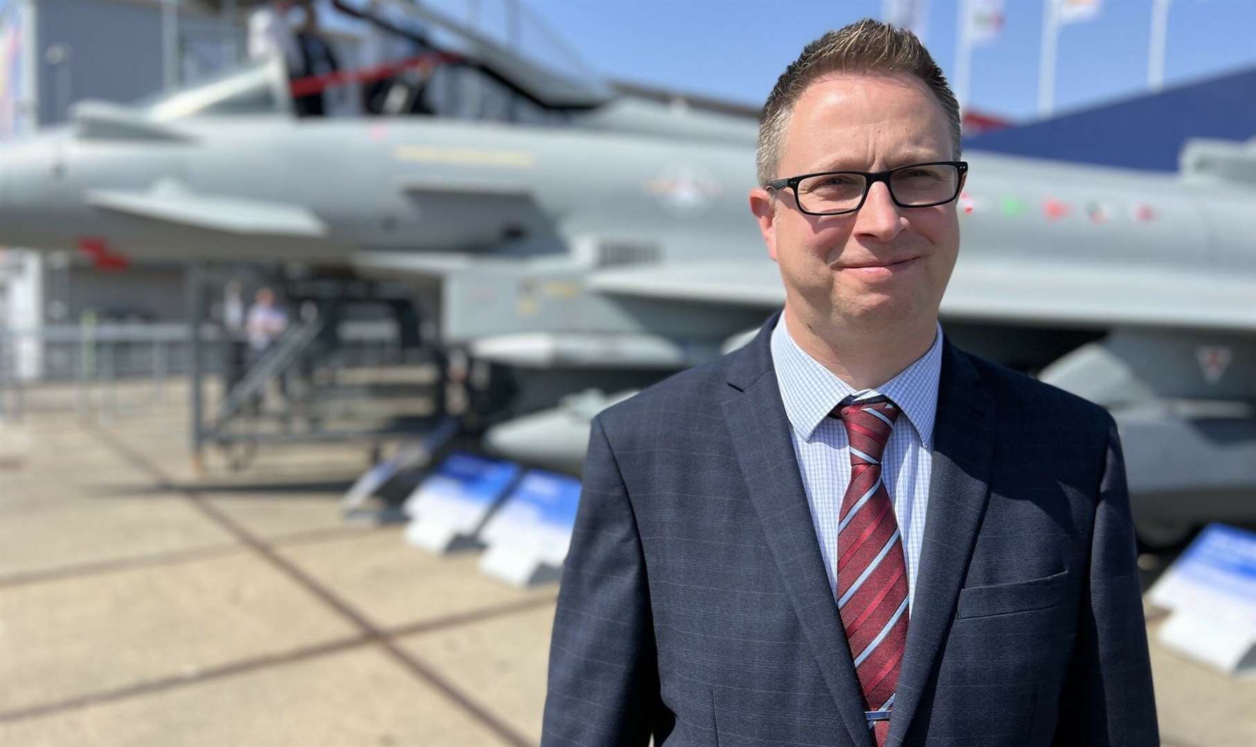 Nigel Kidd, director for helmet-mounted displays at BAE Systems in Rochester.