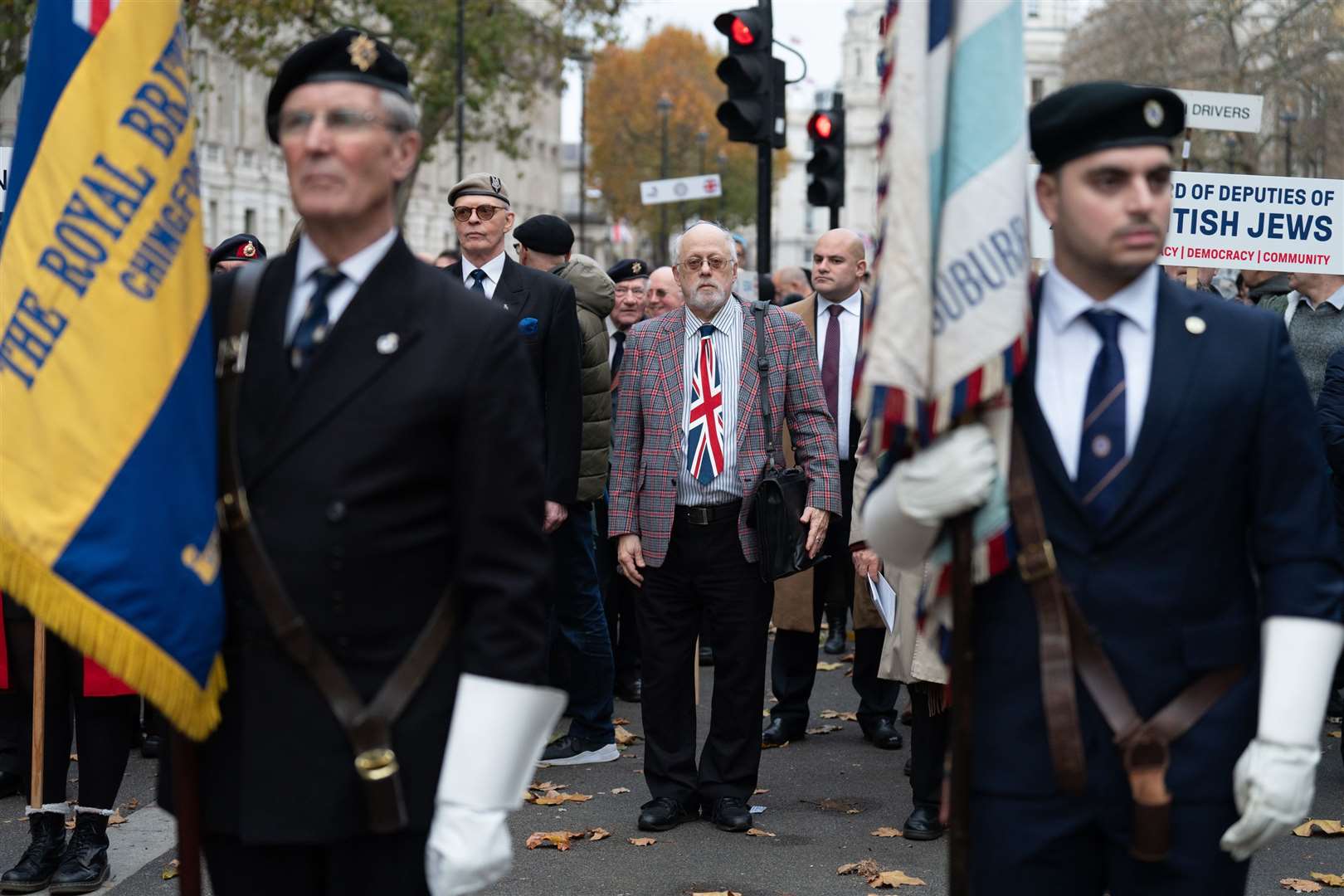 Thousands marched from Horse Guards Parade to the Cenotaph (Stefan Rousseau/PA)