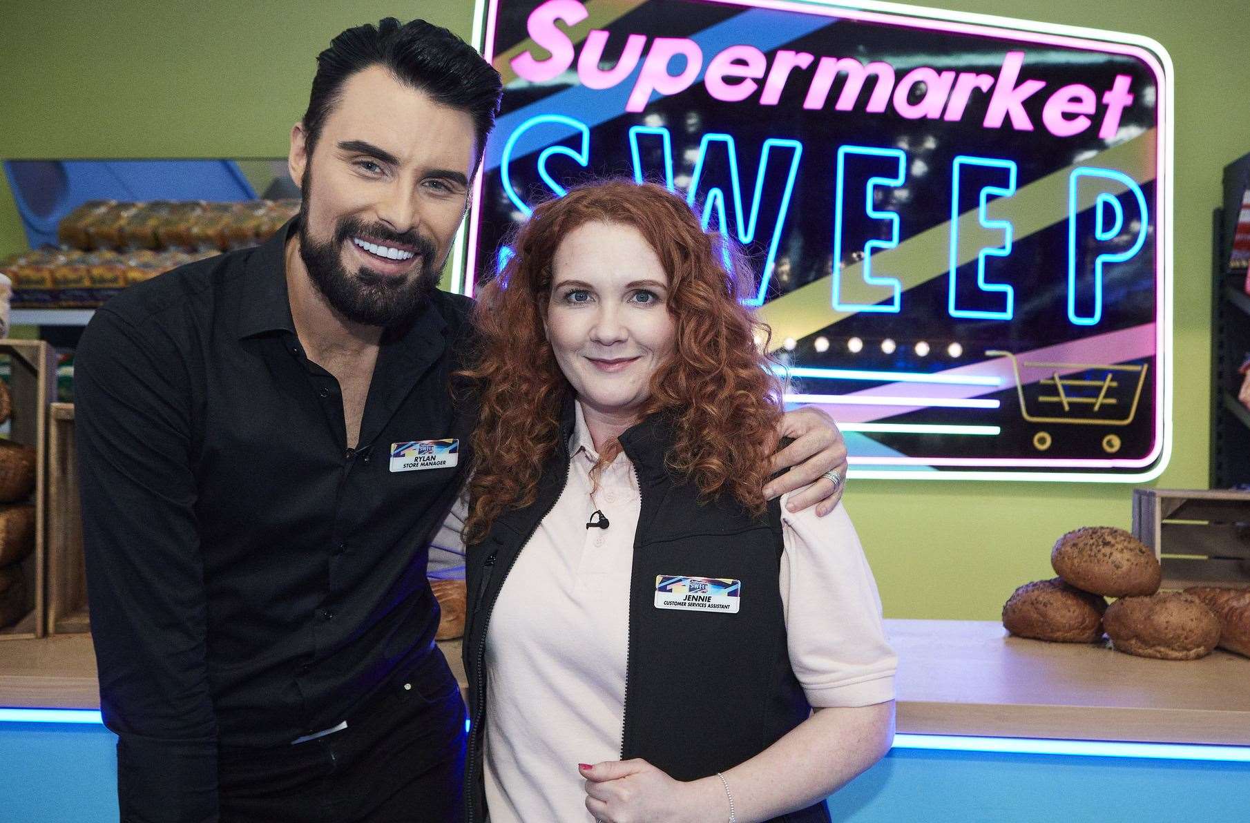 Rylan Clark-Neal will be joined by Coronation Street's Jenni McAlpine on Supermarket Sweep. Picture: Matt_Frost