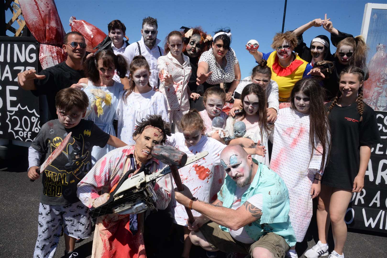 The Mad House Float in the Margate Carnival on Sunday. Picture: Chris Davey. (3437118)