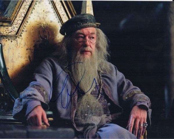 Michael Gambon autographs are a little easier on the pocket