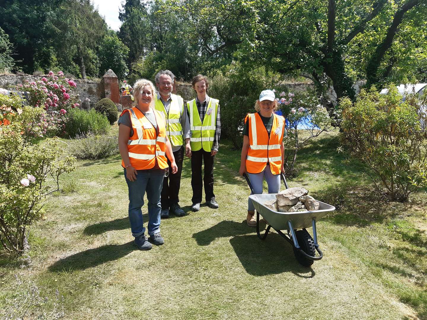 Volunteers at the SPAB site in Boxley