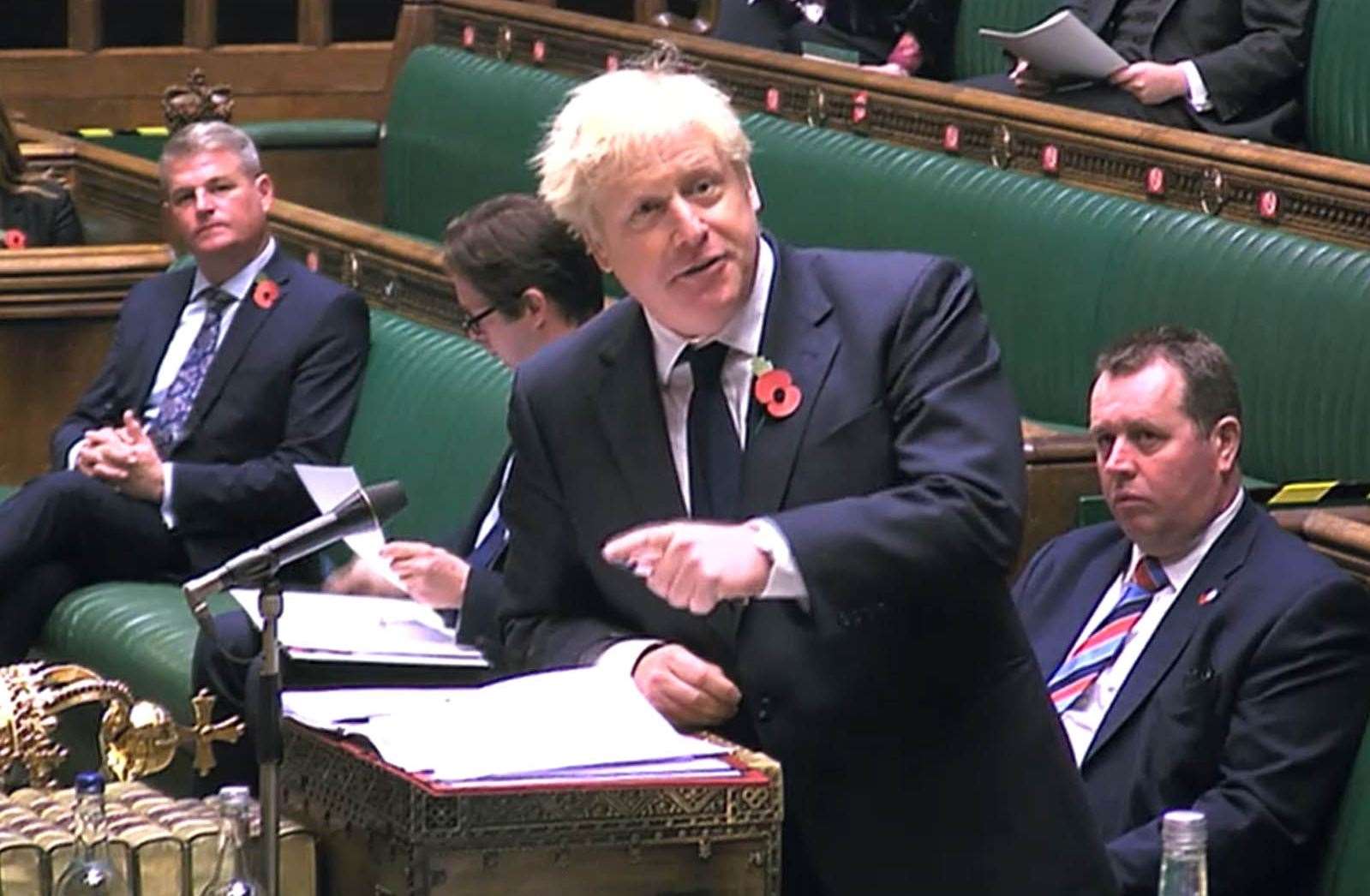 Prime Minister Boris Johnson defended Government spending (House of Commons/PA)