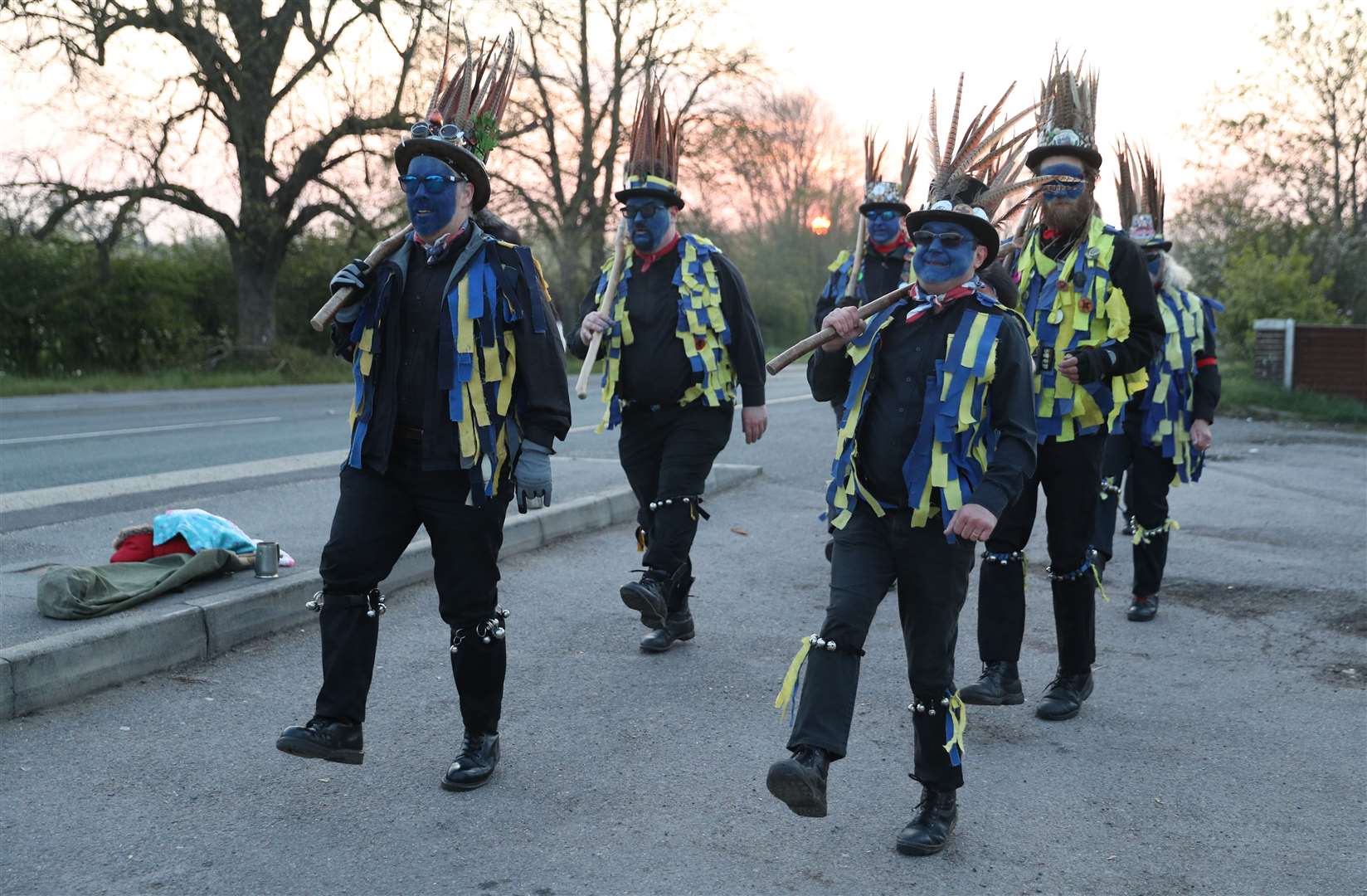 Morris dancers revived the black soot tradition in the 1970s (Andrew Matthews/PA)