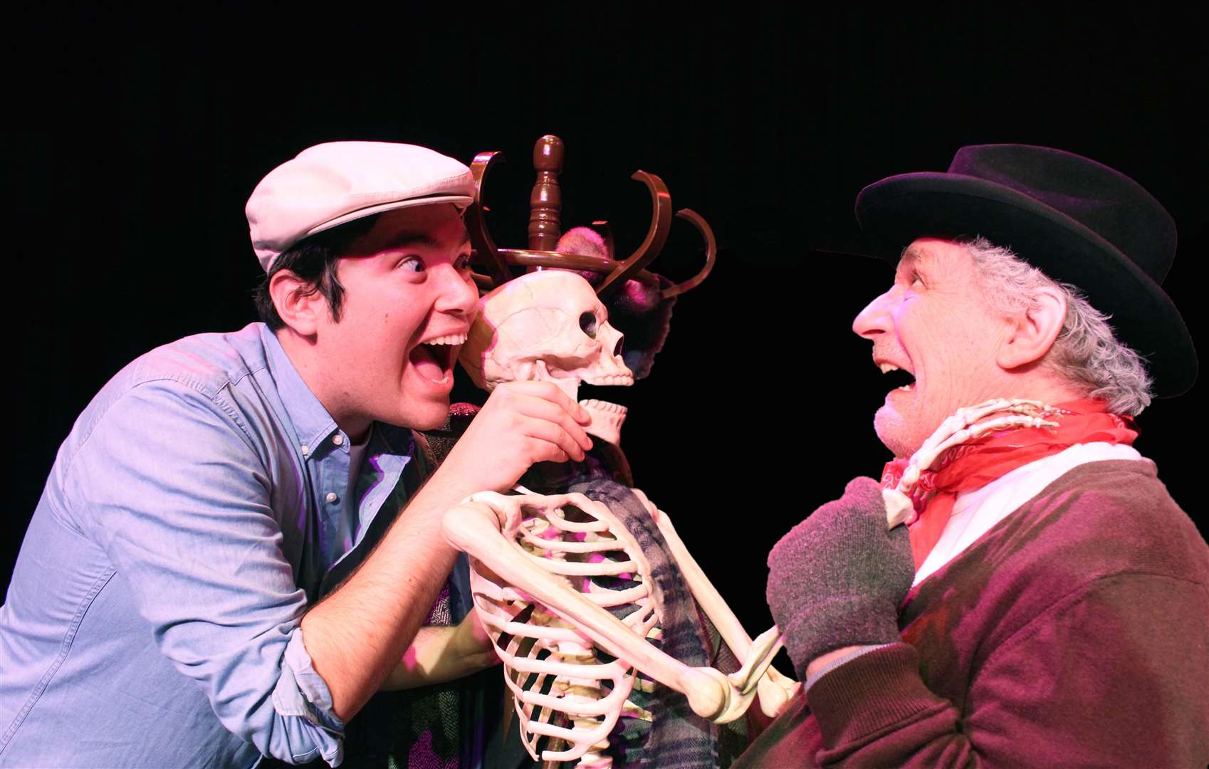 Jeremy Smith as Albert and John Hewer as Harold in Hambledon Productions' version of the Galton and Simpson comedy Steptoe and Son at the Sheppey Little Theatre, Sheerness. Picture: Jack Lovett