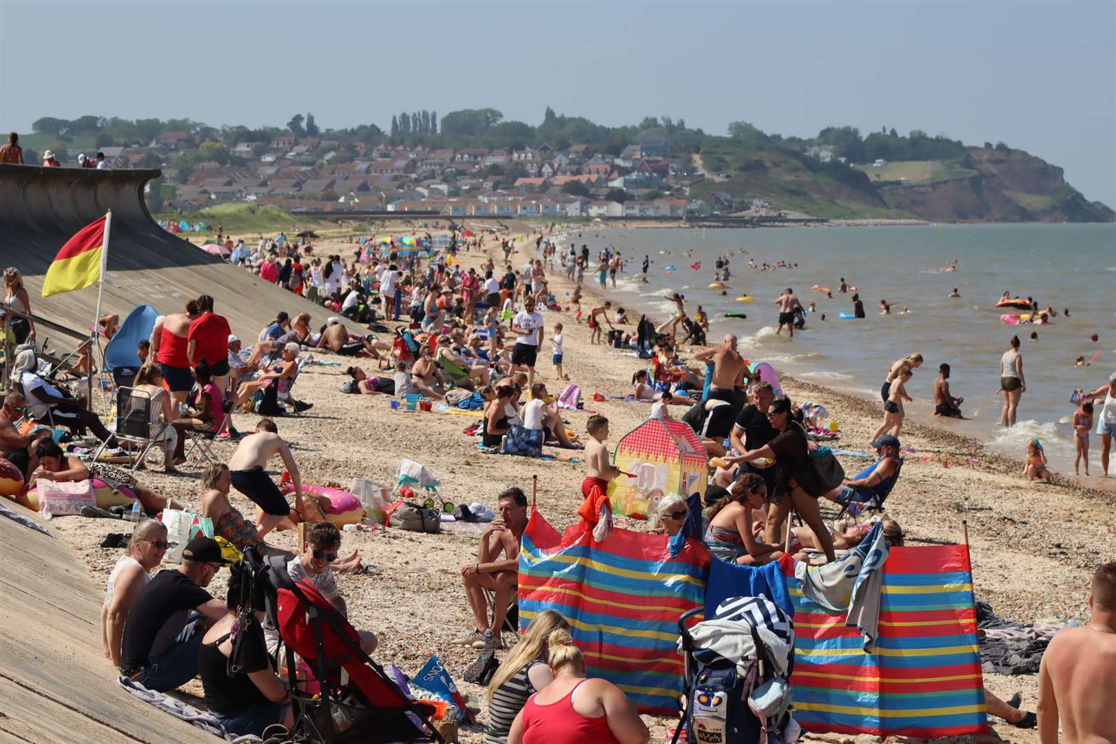 The beach at Leysdown, Sheppey during a previous heatwave