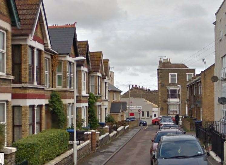 The incident happened in Dane Hill Row, Margate. Picture: Google.