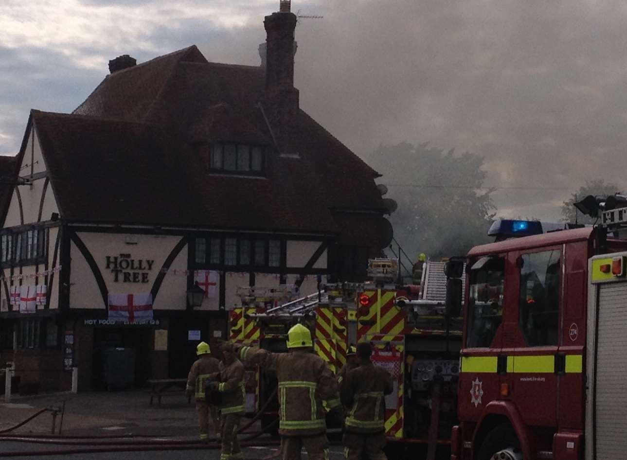 The Holly Tree pub in Cliftonville was badly damaged by fire in June 2014