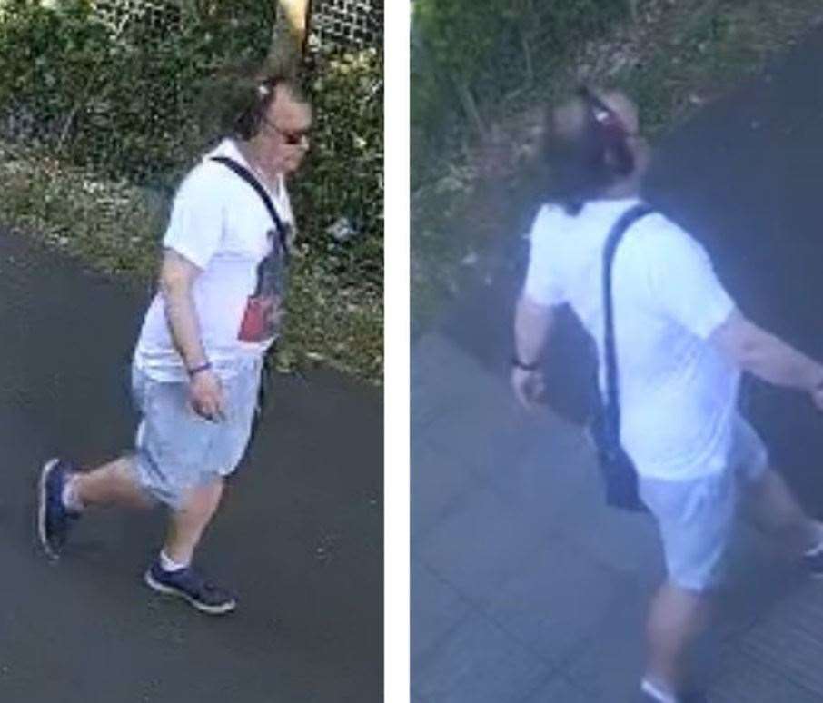 Police have released CCTV images of a man they would like to speak to Picture: Kent Police