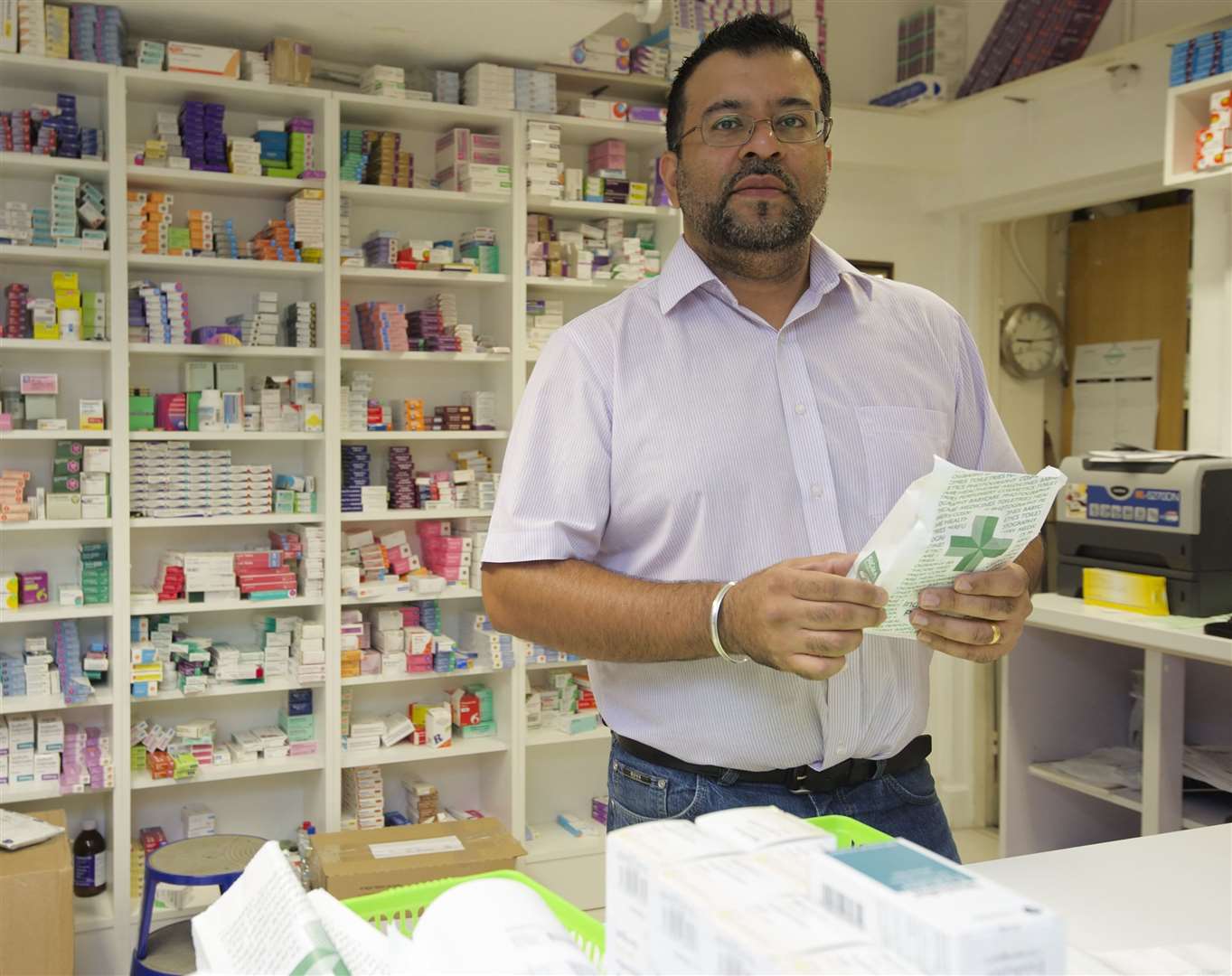 Medway pharmacist Arun Jangra says this year's climate had created "the perfect storm" amid flu jab shortage fears. Picture: Andy Payton