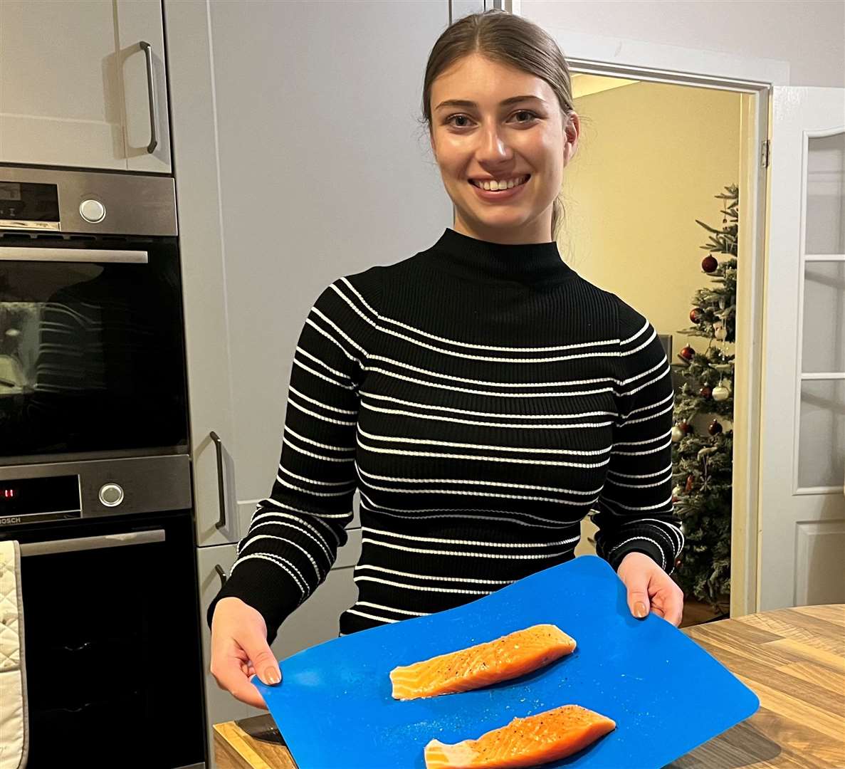 Reporter Chantal Weller says cooking her salmon dinner was quick and easy