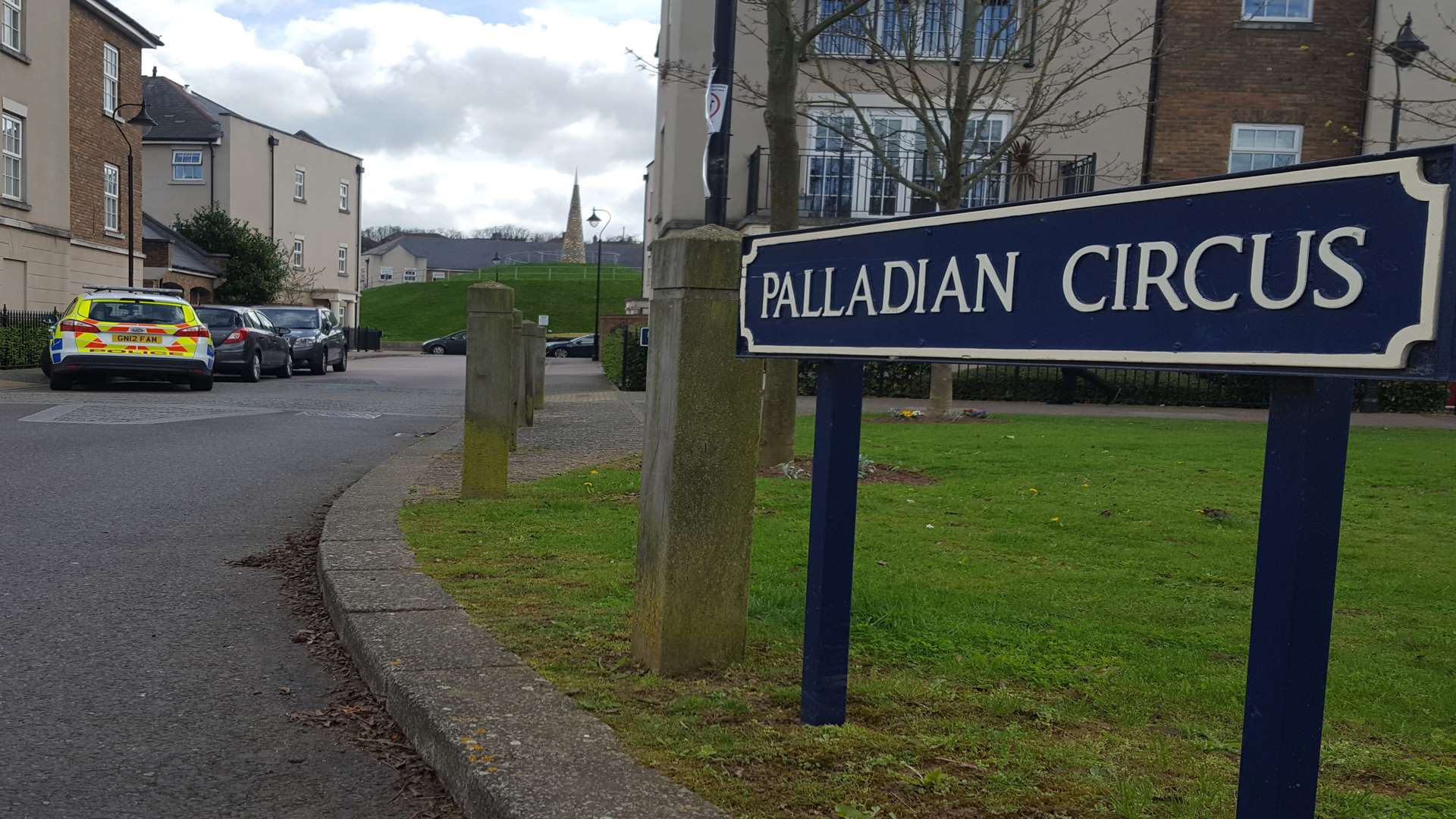 Police were called to the Palladian Circus area of Greenhithe
