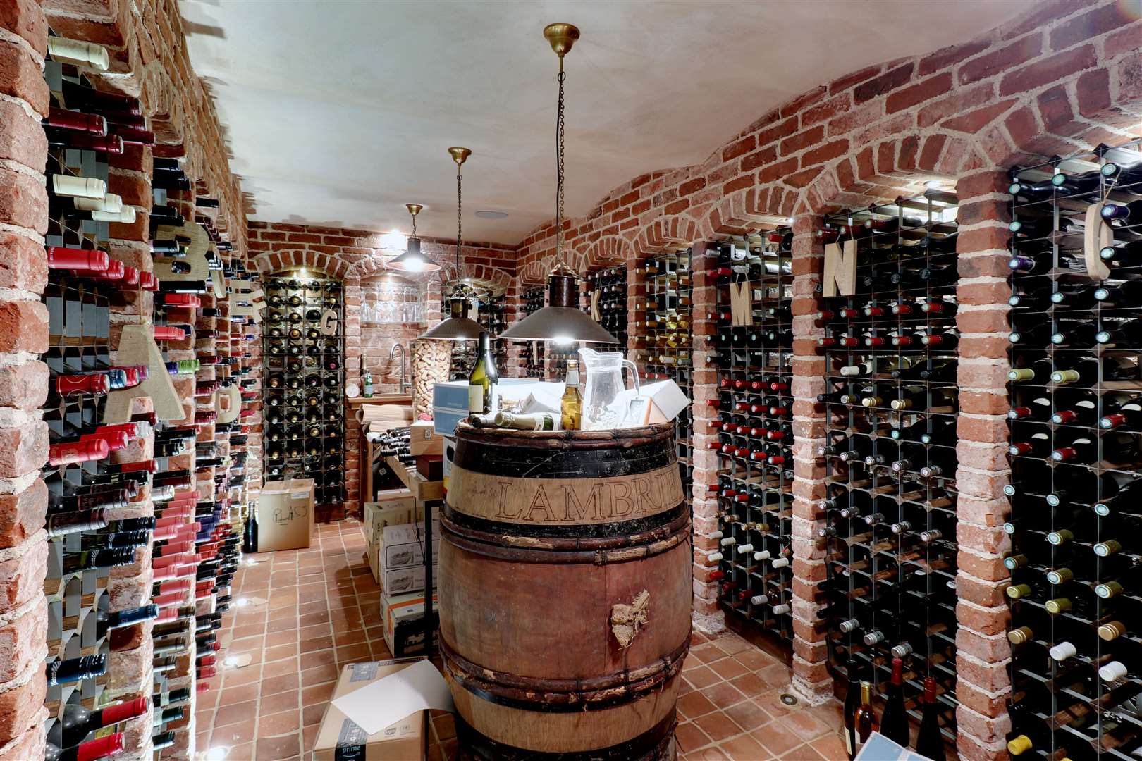 Impress your guests with the incredible wine cellar. Picture: Savills