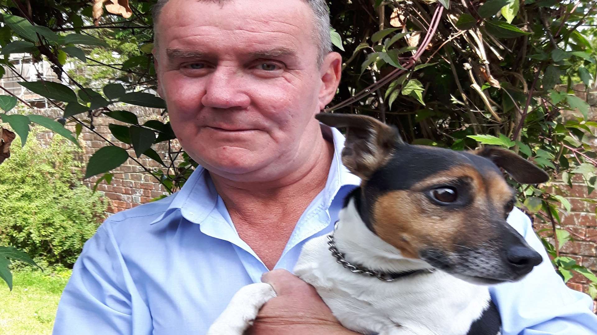 Declan Ahern with his Jack Russell terrier Reggie