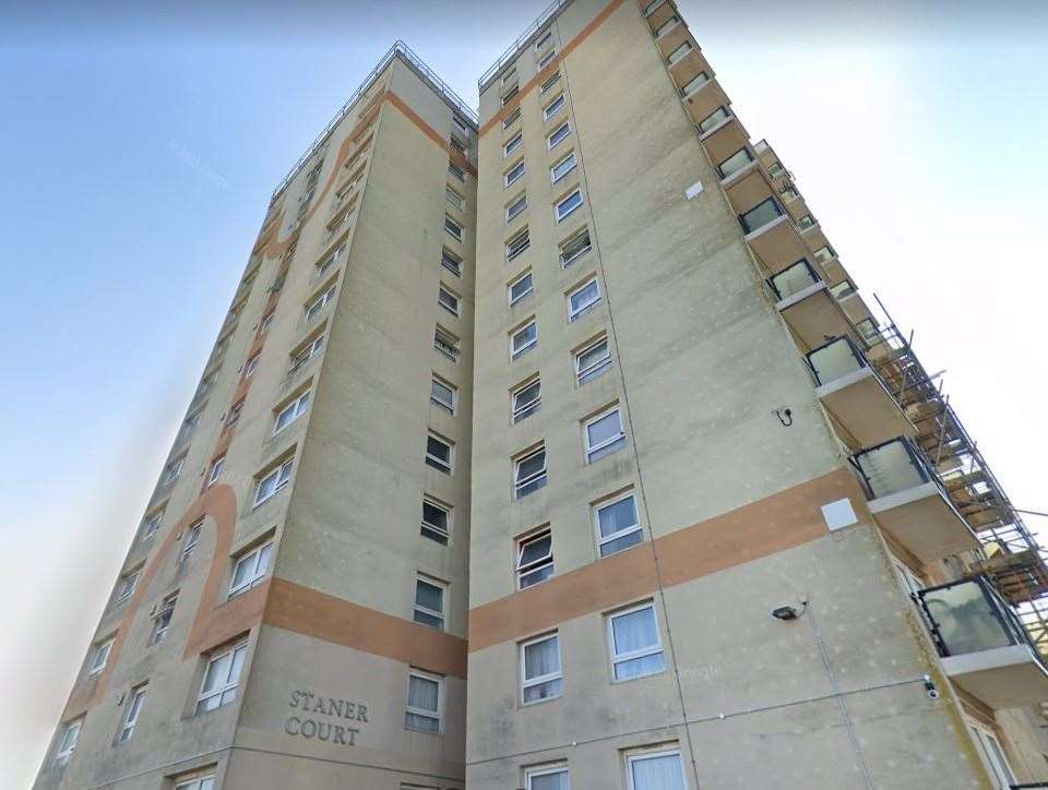 The alarm at Staner Court in Manston Road, Newington, is keeping residents awake. Picture: Google