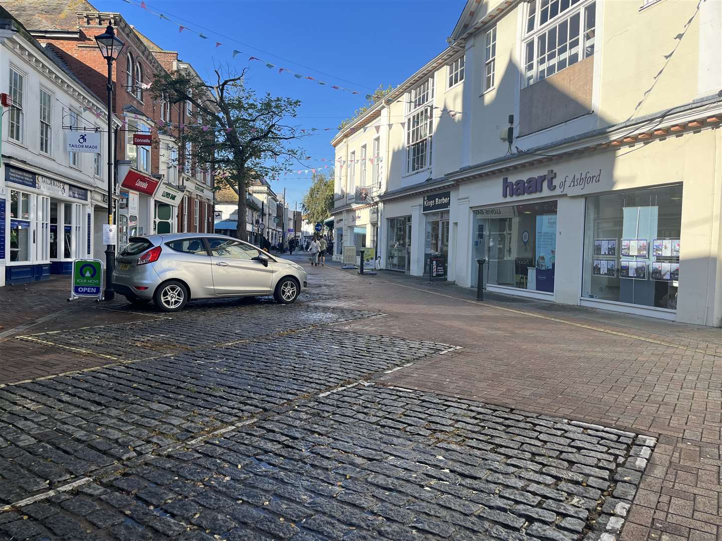 The disabled parking spaces in Middle Row and Bank Street are now available again