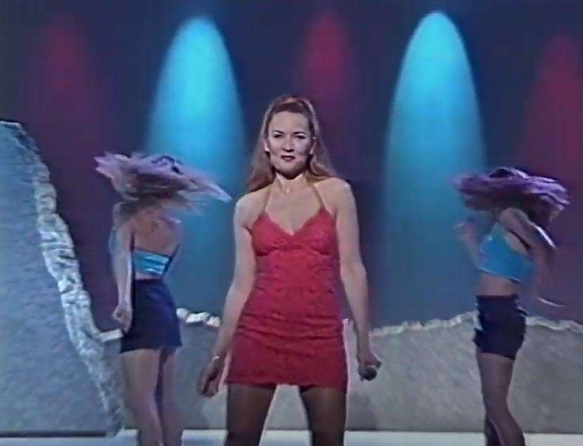 Gina G performed at the 1996 version of the contest Photo: YouTube
