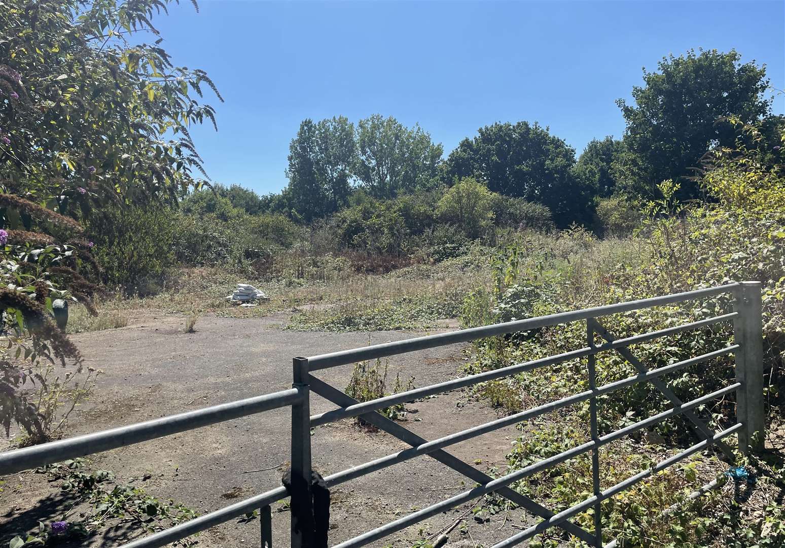 The land earmarked for an Aldi supermarket in Canterbury Road; it was previously home to Houchin Sports and Social Club