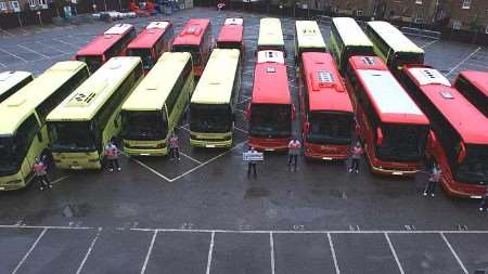 ALL ABOARD: Charlton are delighted with the success of Valley Express, which brings fans from 30 towns to The Valley. Picture: BARRY GOODWIN