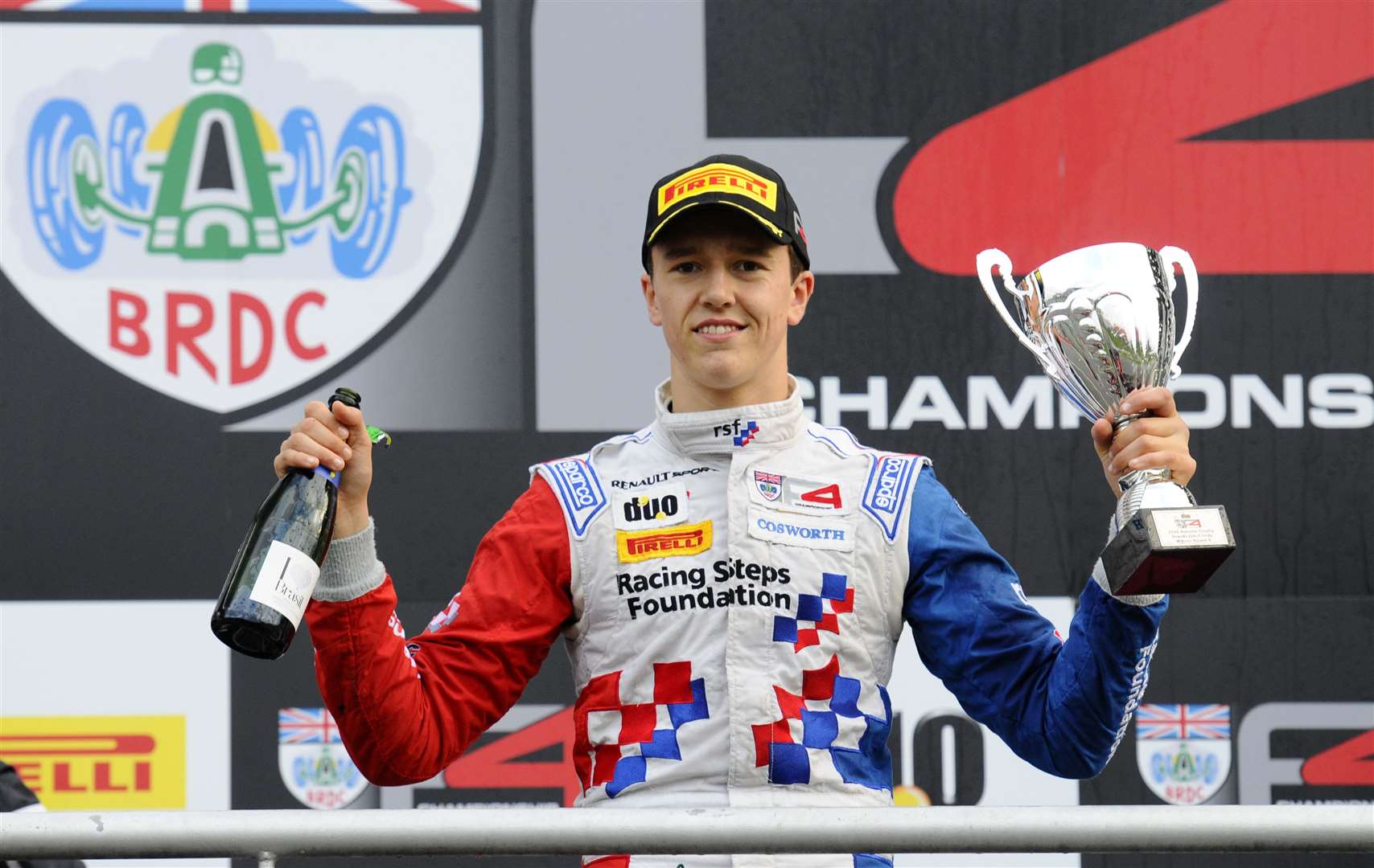 Barnicoat, driving for Fortec Motorsport, claimed the BRDC Formula 4 Autumn Trophy championship win at Brands Hatch in 2015. Picture: Simon Hildrew