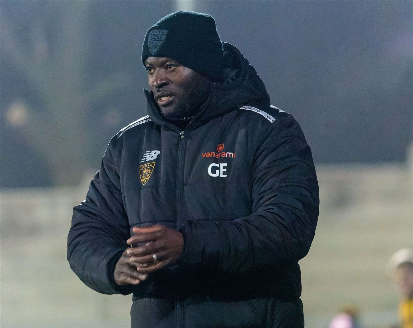 Maidstone United manager George Elokobi. Picture: Helen Cooper