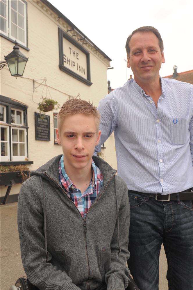 Ben Fuller with dad Wayne