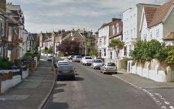 A woman was dragged into a car in Crescent Road in Ramsgate. Picture: Google