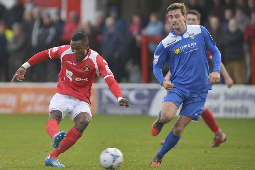 Anthony Cook turned down a better offer to stay at Ebbsfleet Picture: Andy Payton