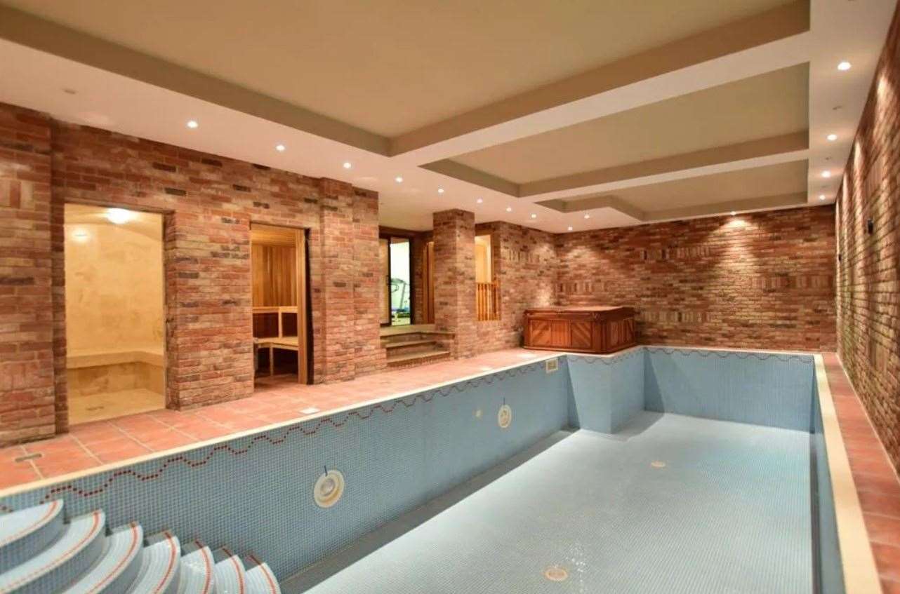 A look at the indoor swimming pool. Picture: Zoopla / Fine & Country