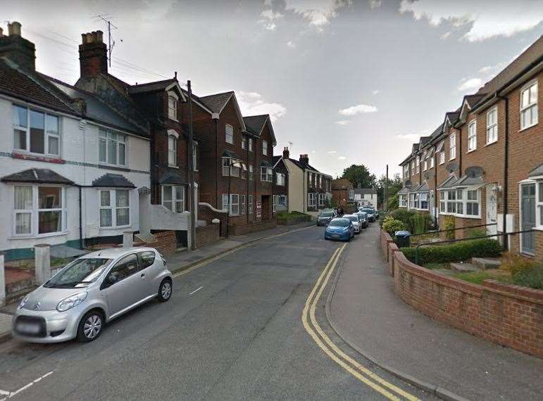 The incident is said to have taken place in an alleyway off Gordon Road, Wincheap. Picture: Google Street View