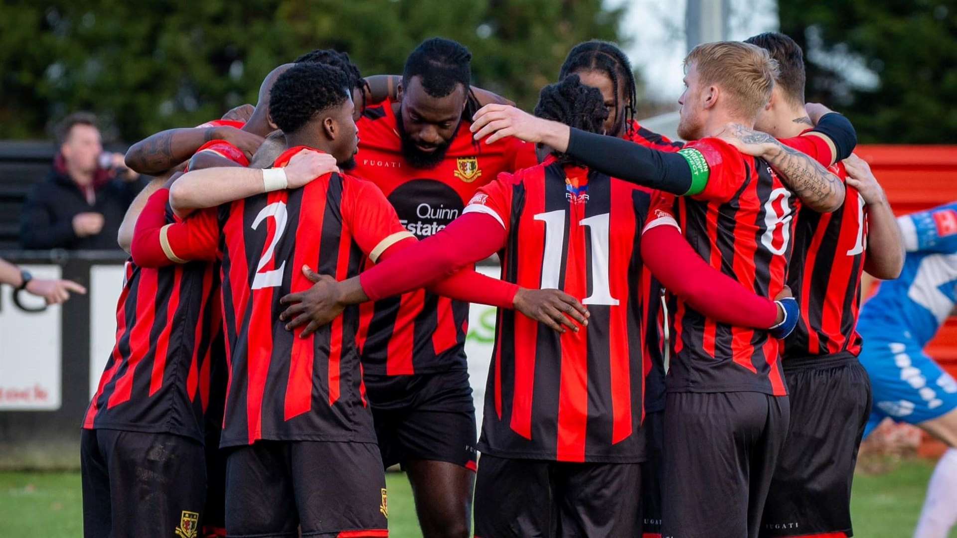 Sittingbourne FC at the Swale derby match. Picture: Glen Smith