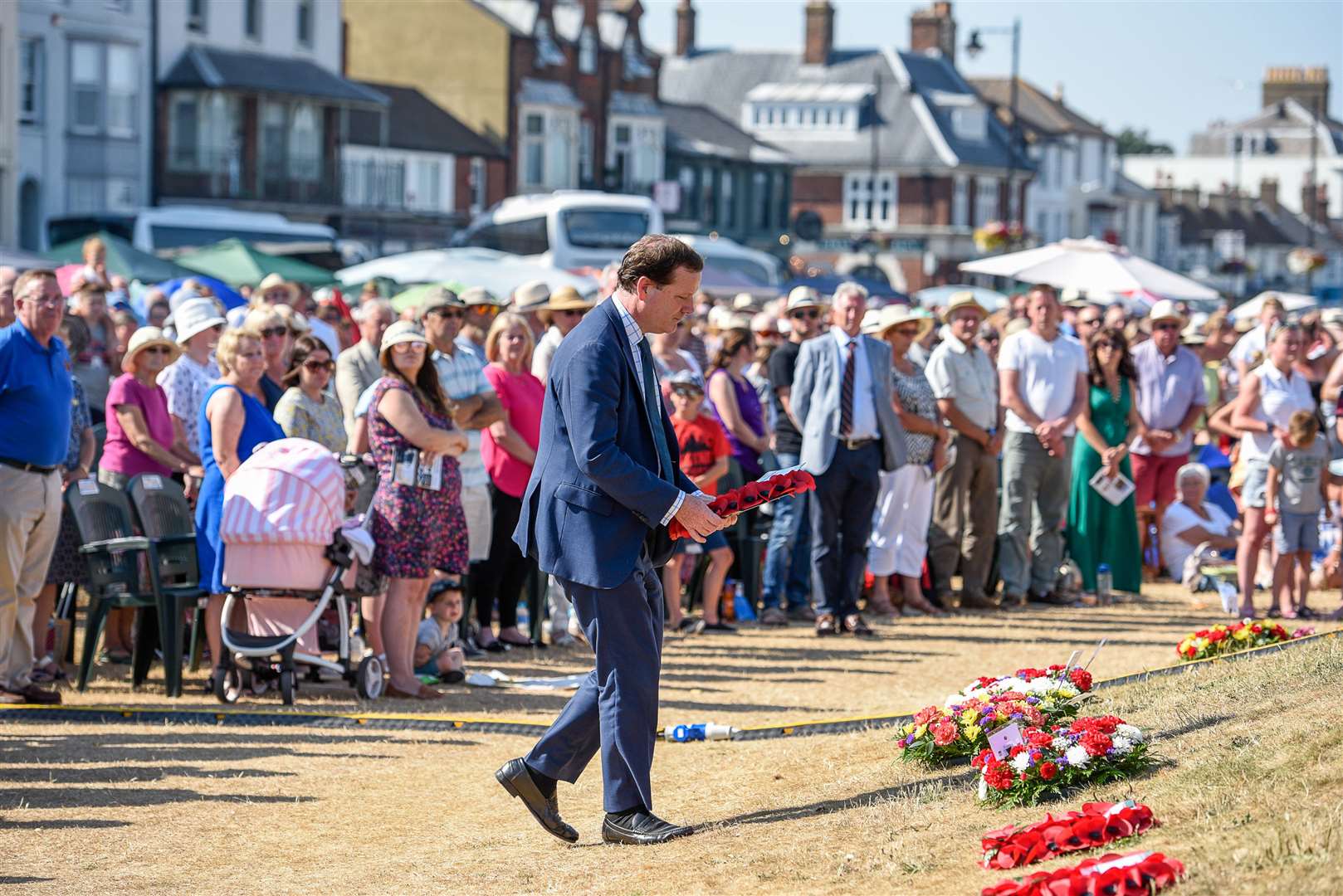 Dignitaries will lay wreaths during the rededication of the bandstand.