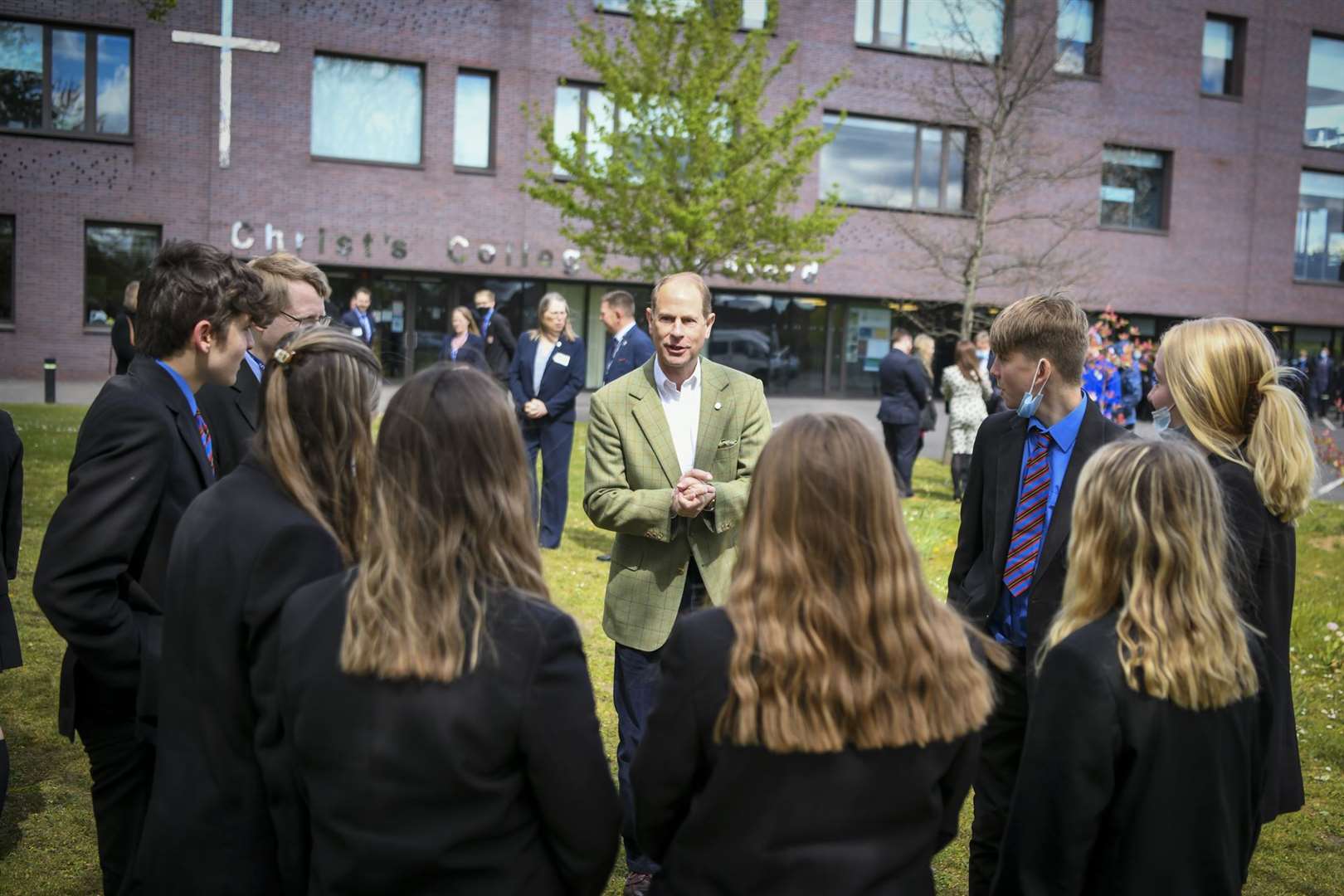 The Earl of Wessex at Christchurch School, Guildford (Andy Newbold/PA)