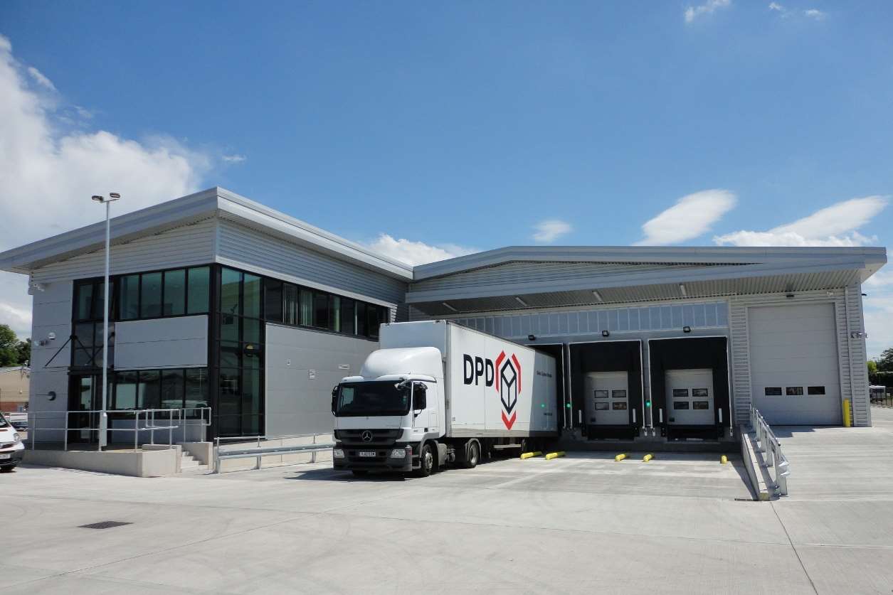 The DPD depot in Dartford