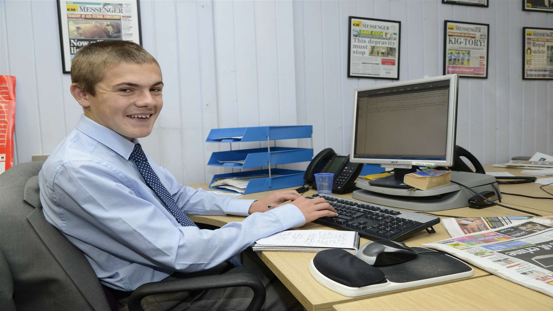 The KM Group's editorial apprentice Dan Wright works for press, radio and online