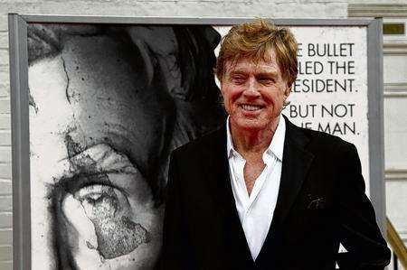 Robert Redford arriving at Ford's Theatre for The American Film Company's premiere of his film "The Conspirator" in Washington. Picture: AP Photo/Alex Brandon/PA Photos.