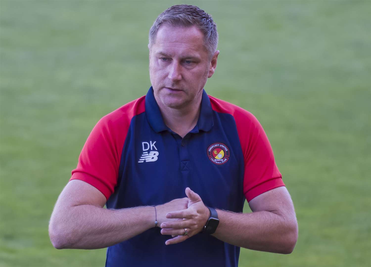 Ebbsfleet manager Dennis Kutrieb. Picture: Ed Miller/EUFC