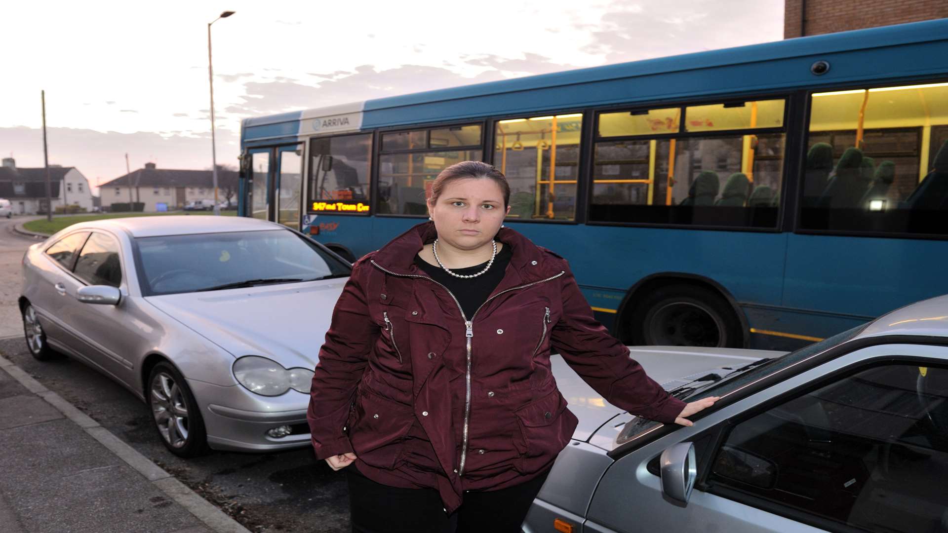 Laura Webb by her car