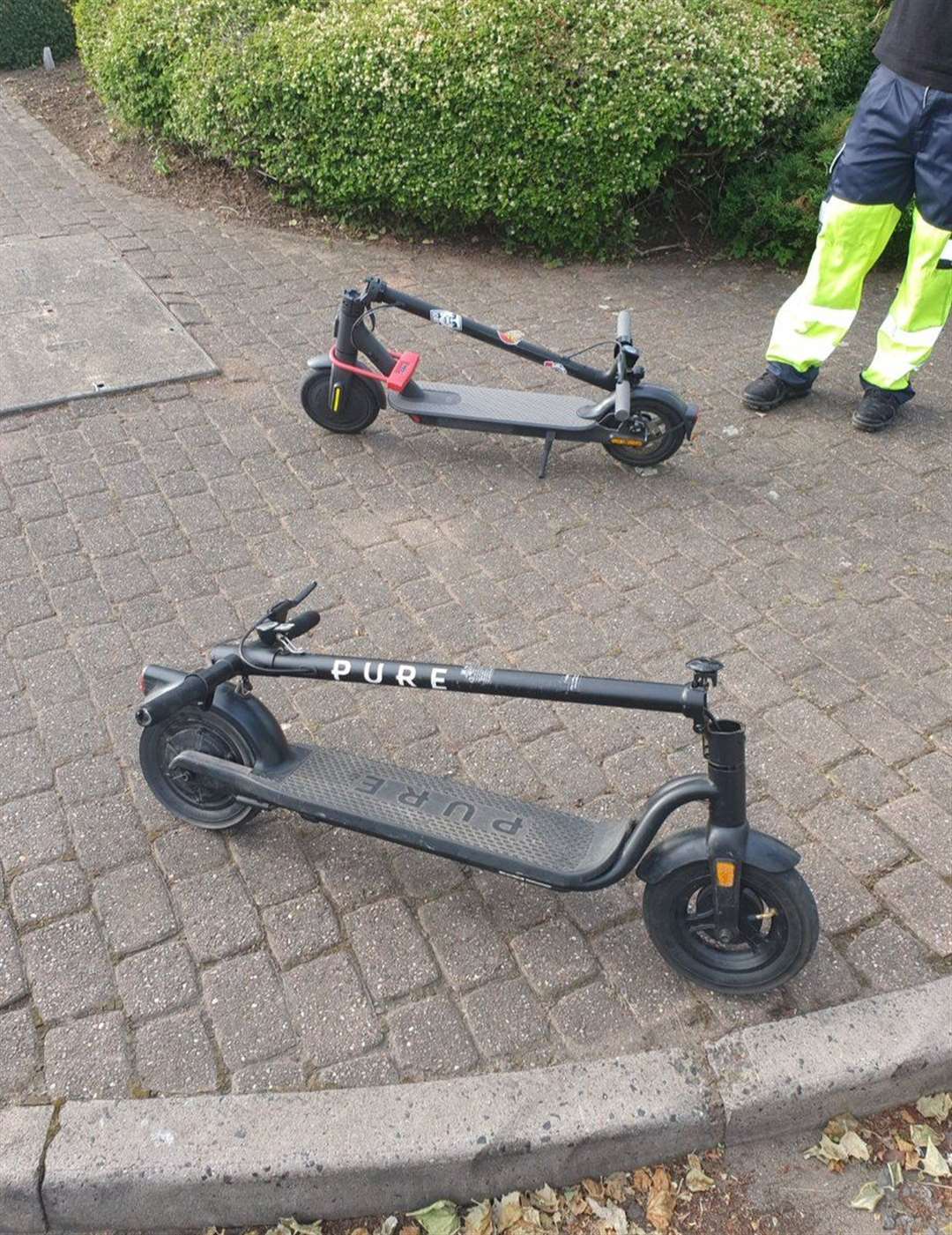 E-scooters seized by West Midlands Police in the Aston area of Birmingham in June (West Midlands Police/PA)