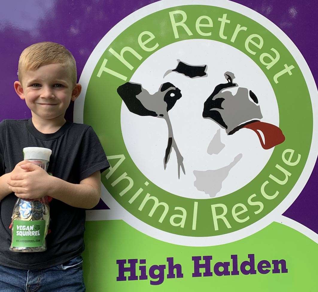 Harry Bidewell, a.k.a. the Vegan Squirrel, from Maidstone, raised £800 for the Retreat Animal Rescue in Ashford