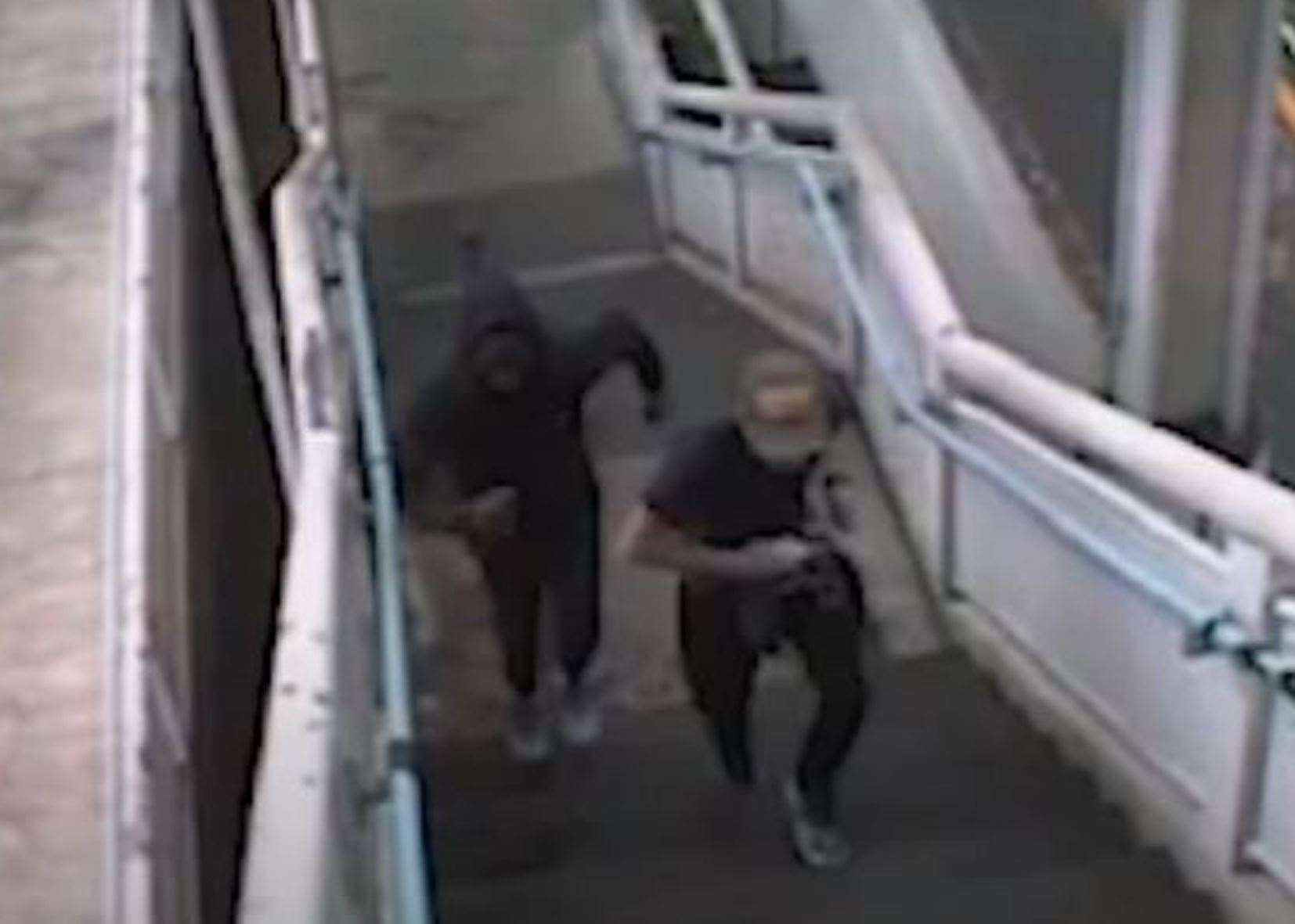 The killers were spotted on CCTV following Mr Daniel’s murder (BTP/PA)